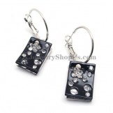 Fashion Alloy Earrings with Rhinestones