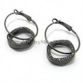 Fashion Alloy Earrings with Rhinestones