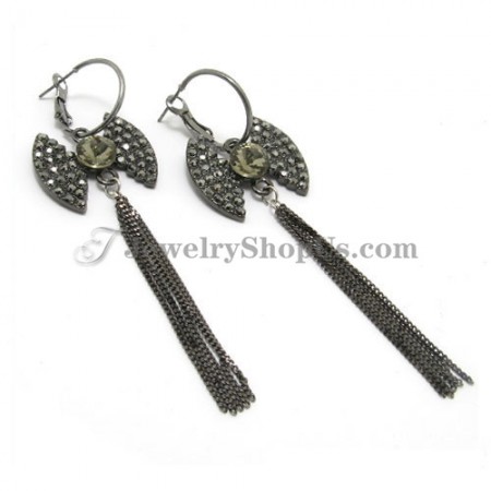 Fabulous Alloy with Tassels Rhinestones Earrings