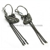 Fabulous Alloy Rhinestones Earrings with Tassels