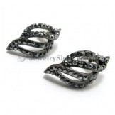 Fashion Alloy Earrings with Rhinestones
