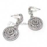Elegant Alloy Earrings with Rhinestones