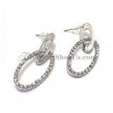 Fashion Circle Alloy Rhinestones Earrings