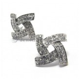 Fashion Alloy Earrings with Rhinestones