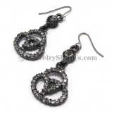 Fashion Alloy Earrings with Rhinestones
