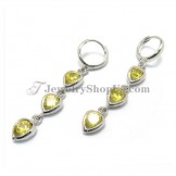 Fashion Hearts Shape Alloy Earrings with Zircons