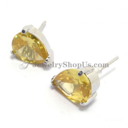 Beautiful Alloy Earrings with Zircon