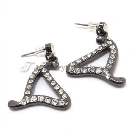 Fashion Alloy Earrings with Rhinestones 