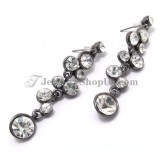 Gorgeous Alloy Earrings with Zircons