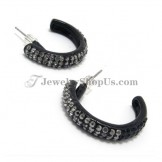 Colorful Alloy  Earrings with Rhinestones
