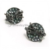 Fashion Alloy Earrings with Rhinestones
