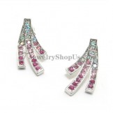 Colorful Rhinestones Alloy  Earrings