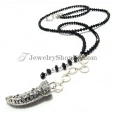Wolf Tooth Alloy Pendant Necklace