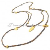 Gorgeous Alloy Necklace with Plexiglass