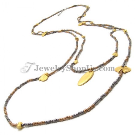 Gorgeous Alloy Necklace with Plexiglass