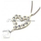 Gorgeous Heart Shape Alloy Pendant with Rhinestones and Zircon