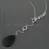 Alloy Pendant with Crystals