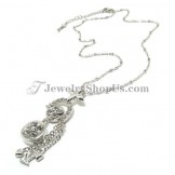 Elegant Alloy Pendant with Rhinestones