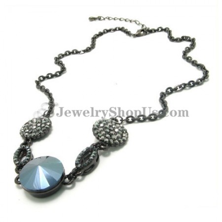 Elegant Alloy Pendant with Rhinestones and Zircon