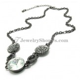 Elegant Alloy Rhinestones and Zircon Pendant
