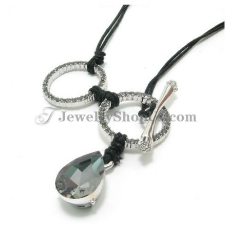 Fashion Alloy Pendant with Zircon