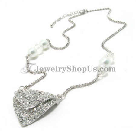 Gorgeous Alloy Pendant with Rhinestones