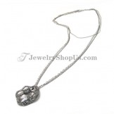 Elegant Alloy Pendant with Rhinestones and Zircon