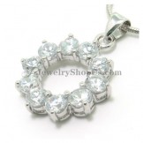 Gorgeous Alloy Pendant with Zircons