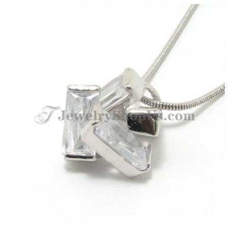 Gorgeous Alloy Pendant with Zircons