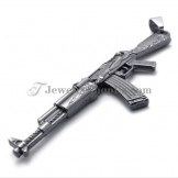 Fine Rifle Shotgun Shape Alloy Pendant