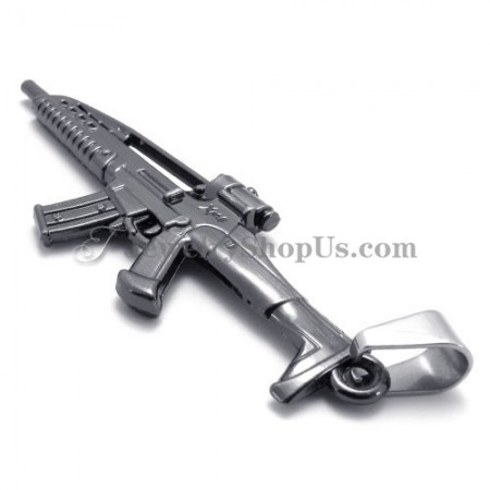 Alloy Shotgun Shape Pendant