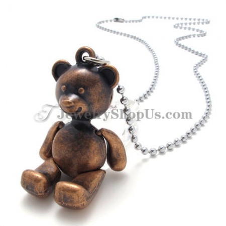 Fashion Bear Alloy Pendant