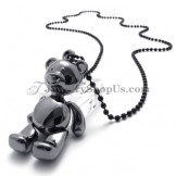 Fashion Black Bear Alloy Pendant