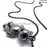 Fashion Black Bear Alloy Pendant