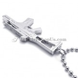 Fashion Silver Alloy Shotgun Pendant