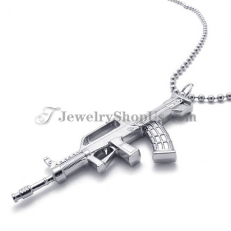 Fashion Alloy Silver Shotgun Pendant