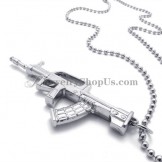 Fashion Alloy Silver Shotgun Pendant