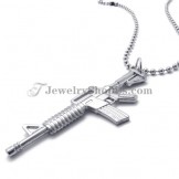 Alloy Silver Shotgun Pendant