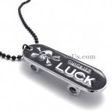 Fashion Alloy Black Skateboard Shape Pendant