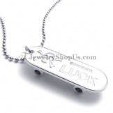 Fashion Alloy Silver Skateboard Shape Pendant