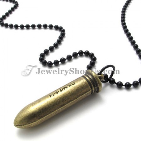 Fashion Alloy Lovers Bullet Pendants