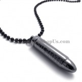 Fashion Black Alloy Lovers Bullet Pendants