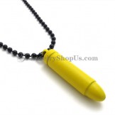 Fashion Yellow Alloy Lovers Bullet Pendants