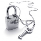 Fashion Alloy Lock and Key Pendants