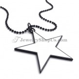 Elegant White Alloy Star Shape Pendant