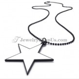 Elegant White Alloy Star Shape Pendant