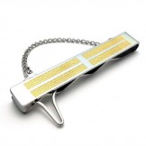 Sophisticated Technology Color Brilliancy Superior Quality Titanium Tie clips - Free Shipping