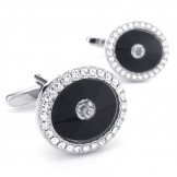 Elegant Shape Delicate Colors High Quality Titanium Cufflinks - Free Shipping