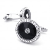 Elegant Shape Delicate Colors High Quality Titanium Cufflinks - Free Shipping