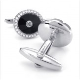 Elegant Shape Delicate Colors High Quality Titanium Cufflinks - Free Shipping